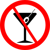 no drinking sign