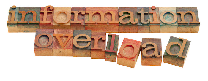 information overload word block